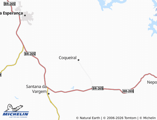 Carte MICHELIN Coqueiral - ViaMichelin
