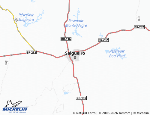 Mapa MICHELIN Salgueiro - ViaMichelin
