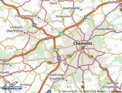 MICHELIN Rottluff map - ViaMichelin