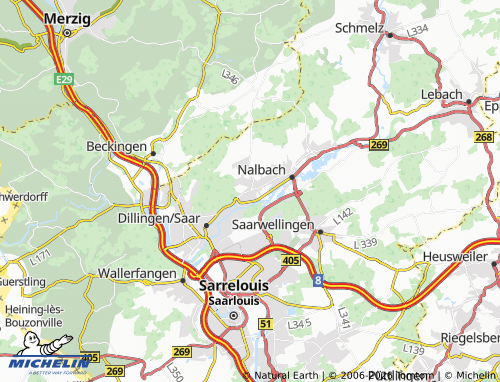 Carte MICHELIN Diefflen - ViaMichelin