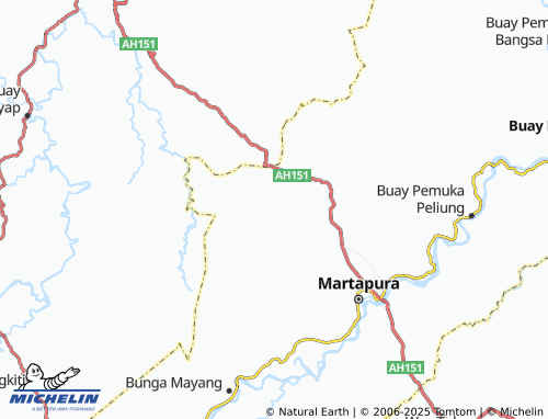 MICHELIN Sungai Tuha Jaya map - ViaMichelin