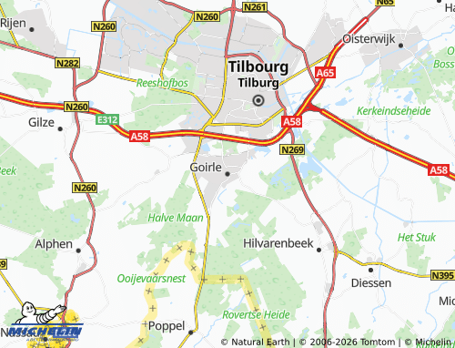 MICHELIN Goirle map - ViaMichelin