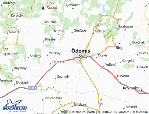 MICHELIN Türkmen map - ViaMichelin