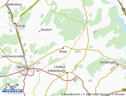 Mapa MICHELIN Vrees - ViaMichelin