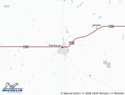 Mapa MICHELIN Fairbury - ViaMichelin