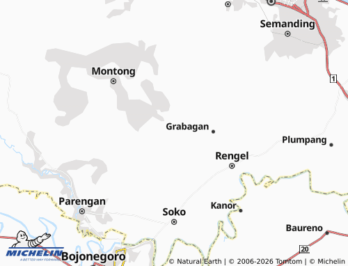Mapa MICHELIN Ngrejeng - ViaMichelin
