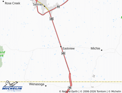 Carte MICHELIN Eastview - ViaMichelin