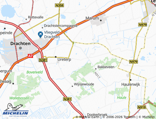 MICHELIN Siegerswoude map - ViaMichelin