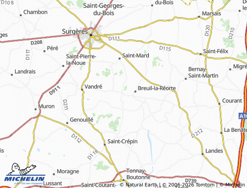 Mapa MICHELIN Chervettes - ViaMichelin