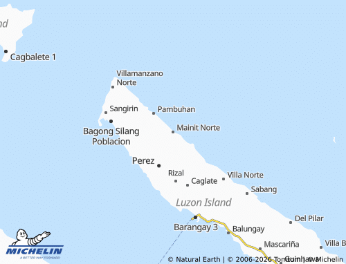 MICHELIN Mainit Norte map - ViaMichelin