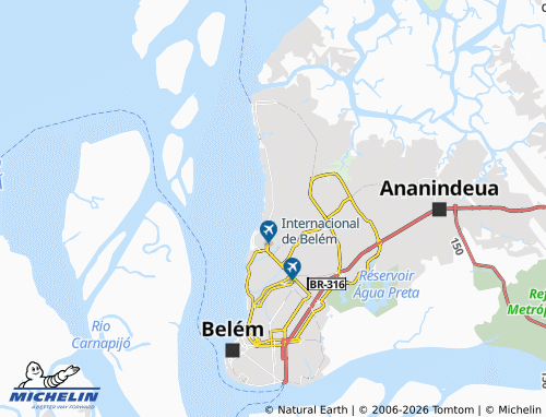 MICHELIN-Landkarte Pratinha - ViaMichelin