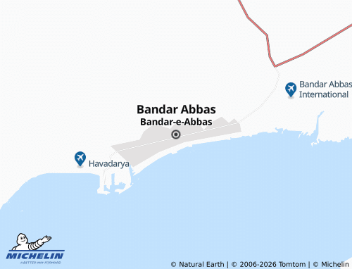 Mappa MICHELIN Bandar Abbas - ViaMichelin