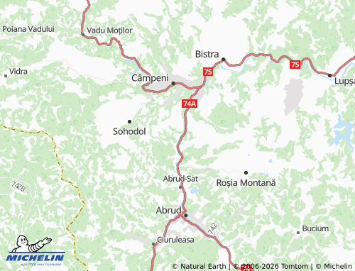 Mappa MICHELIN Curături - ViaMichelin