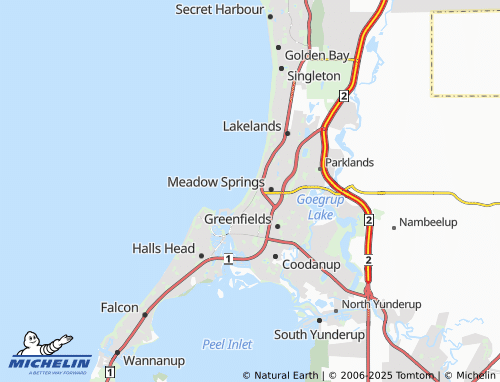 MICHELIN Silver Sands map - ViaMichelin