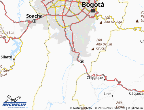MICHELIN Yomasa Norte map - ViaMichelin