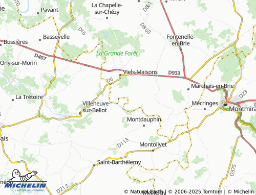 MICHELIN Torailles map - ViaMichelin