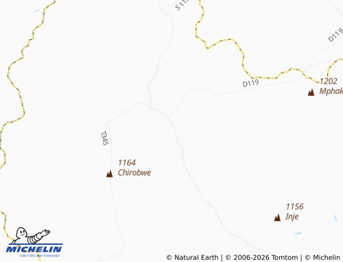 MICHELIN Khombe map - ViaMichelin