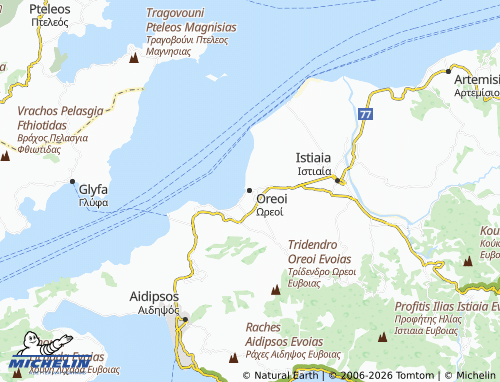 MICHELIN Oreoi map - ViaMichelin