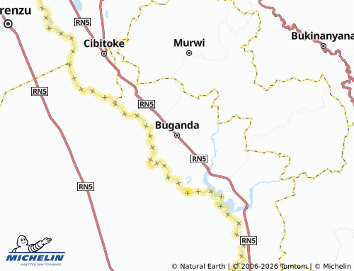 Carte MICHELIN Buganda - ViaMichelin