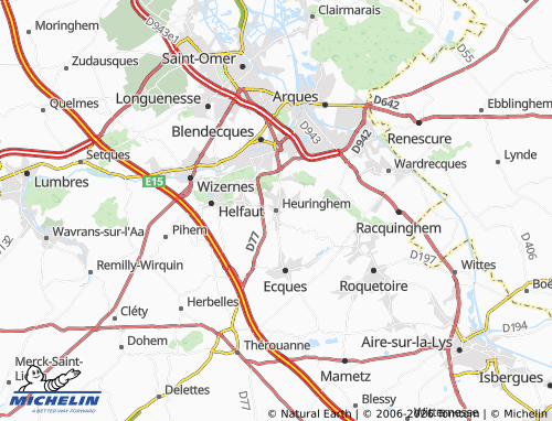 Mapa MICHELIN Heuringhem - ViaMichelin
