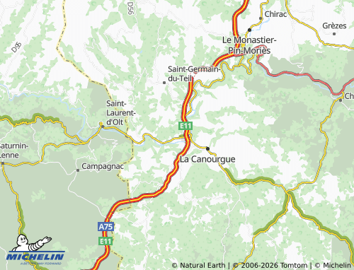 Mapa MICHELIN Le Ségala - ViaMichelin