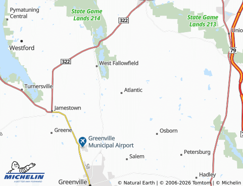 Mappa MICHELIN Atlantic - ViaMichelin