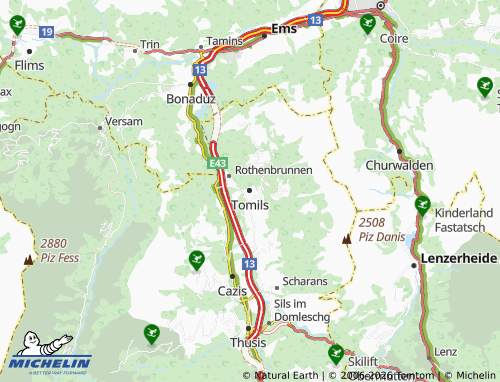 Carte MICHELIN Tomils - ViaMichelin