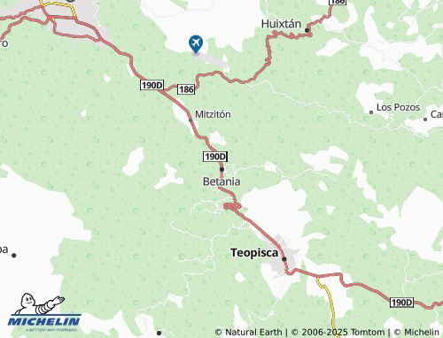 MICHELIN Betania map - ViaMichelin