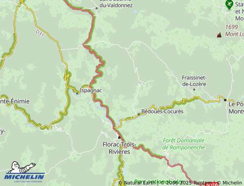 Mapa MICHELIN Malbosc - ViaMichelin