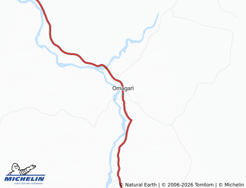 MICHELIN Omagari map - ViaMichelin