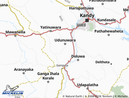 MICHELIN Boowelikada1 map - ViaMichelin
