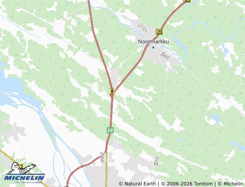 Kaart MICHELIN Lehtola - ViaMichelin