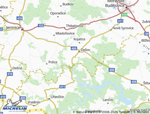 Mappa MICHELIN Malý Dešov - ViaMichelin