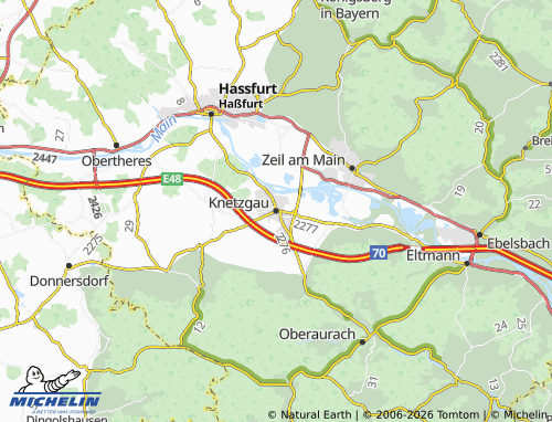 Mapa MICHELIN Knetzgau - ViaMichelin