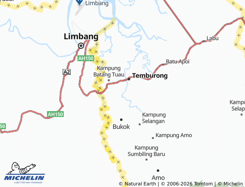 Mapa MICHELIN Kampung Kinalong - ViaMichelin
