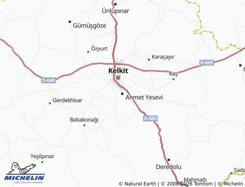 Mappa MICHELIN Ahmet Yesevi - ViaMichelin