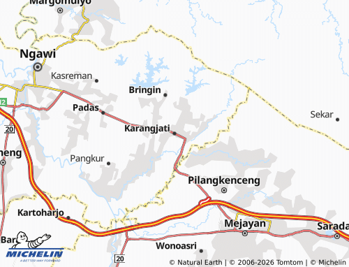 Carte MICHELIN Karangjati - ViaMichelin