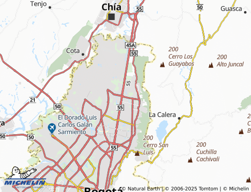 MICHELIN La Uribe map - ViaMichelin