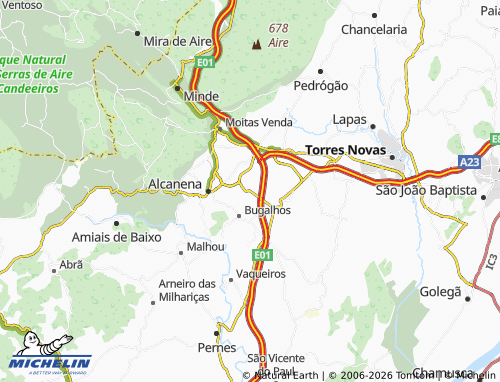 Mapa MICHELIN Casais Romeiros - ViaMichelin