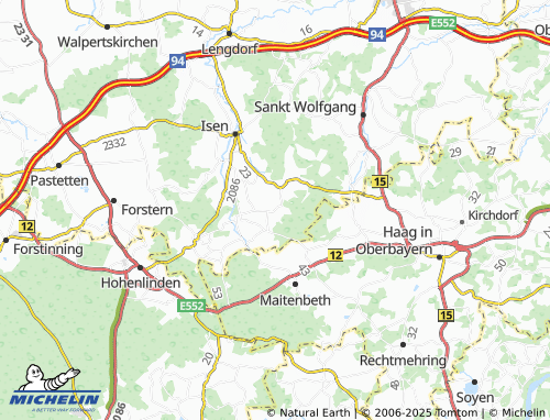 MICHELIN-Landkarte Hub - ViaMichelin