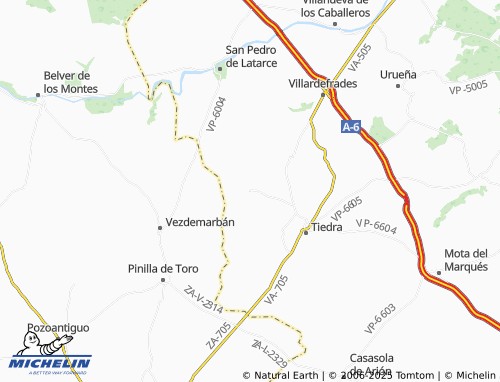 MICHELIN Castromembibre map - ViaMichelin