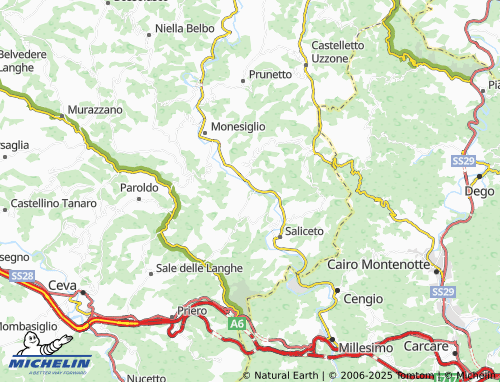 MICHELIN-Landkarte Bormida - ViaMichelin