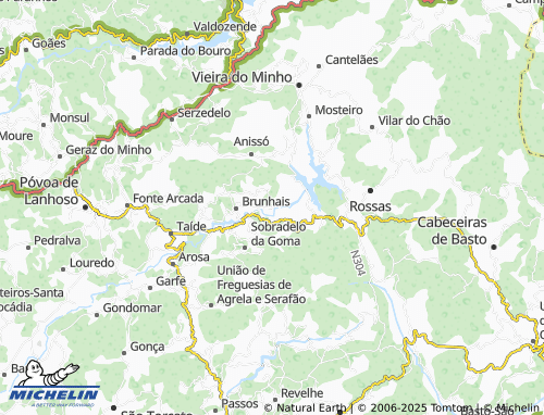 MICHELIN-Landkarte Lourosa - ViaMichelin