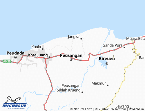 MICHELIN Cot Keuranji map - ViaMichelin