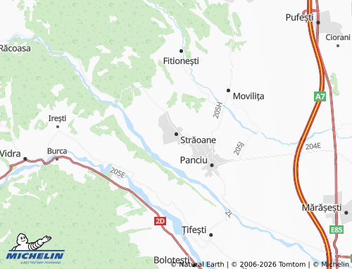 MICHELIN Străoane map - ViaMichelin