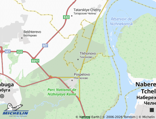 MICHELIN-Landkarte Tikhonovo - ViaMichelin