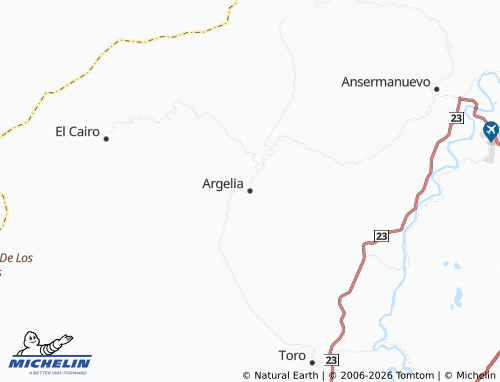 MICHELIN Argelia map - ViaMichelin