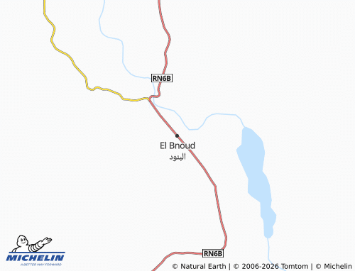 Carte MICHELIN El Bnoud - ViaMichelin