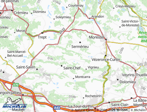 Mappa MICHELIN Crucillieu - ViaMichelin