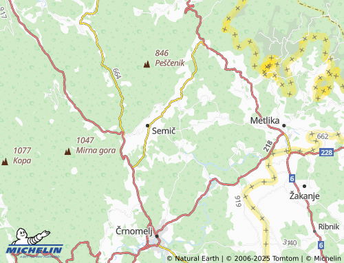 Carte MICHELIN Sovinek - ViaMichelin
